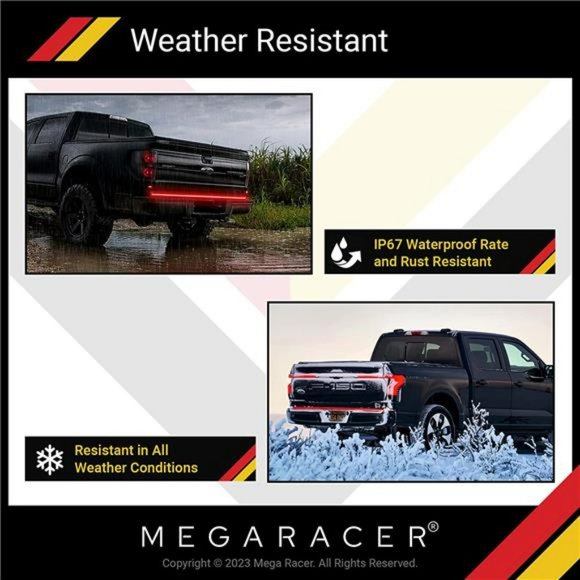 Triple Row 60 " LED Tailgate Light Bar - 270 Pcs LED Diodes, Waterproof, 1 Pc - Picture 4 of 6